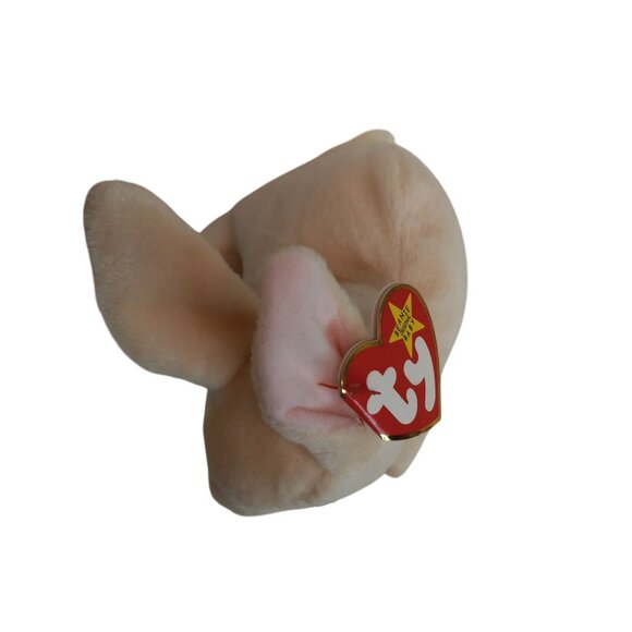 Ty Beanie Baby Nibbler Bunny Plush Toy 1999 Soft Beige Stuffed Animal Tags NEW - Picture 6 of 10